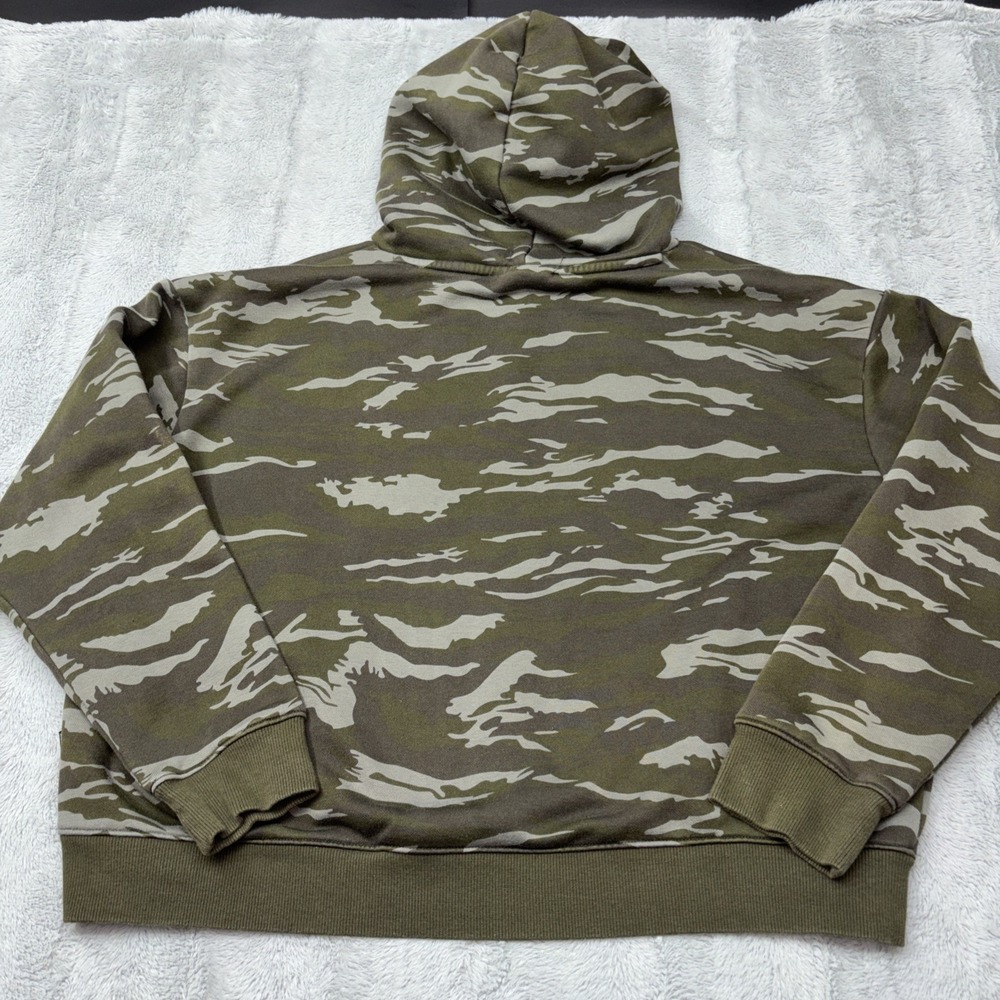Puma Logo Graphic Sweatshirt Camo Camouflage Womens Med Oversized Hoodie - Picture 6 of 7